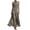 Green, variant on Women Elegant Floral Print Sheer Mesh Maxi Dress, Pleated Halter Neck Long Gown With Irregular Slit