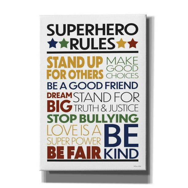 Epic Graffiti Superhero Rules By Susan Ball Canvas Wall Art 18 X26 Com - Superhero Rules Canvas Wall Art Epic Graffiti Superhero Rules By Susan Ball Canvas Wall Art 18 X26 Com - Superhero Rules Canvas Wall Art