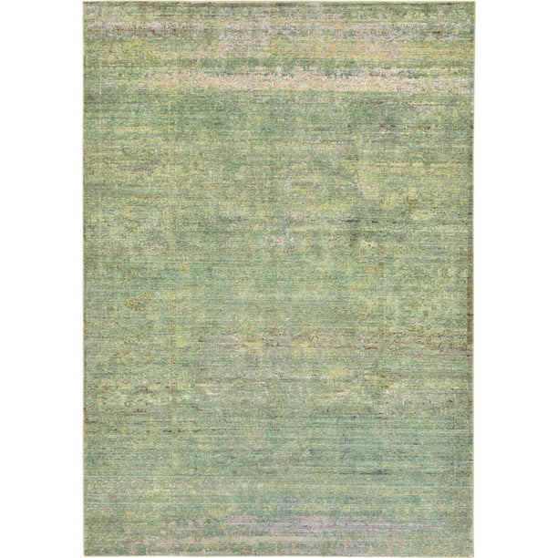 Unique Loom Indoor Rectangular Abstract Traditional Area Rugs Green