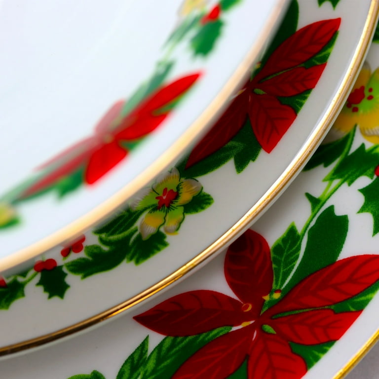 Poinsettia 2024 christmas dishes