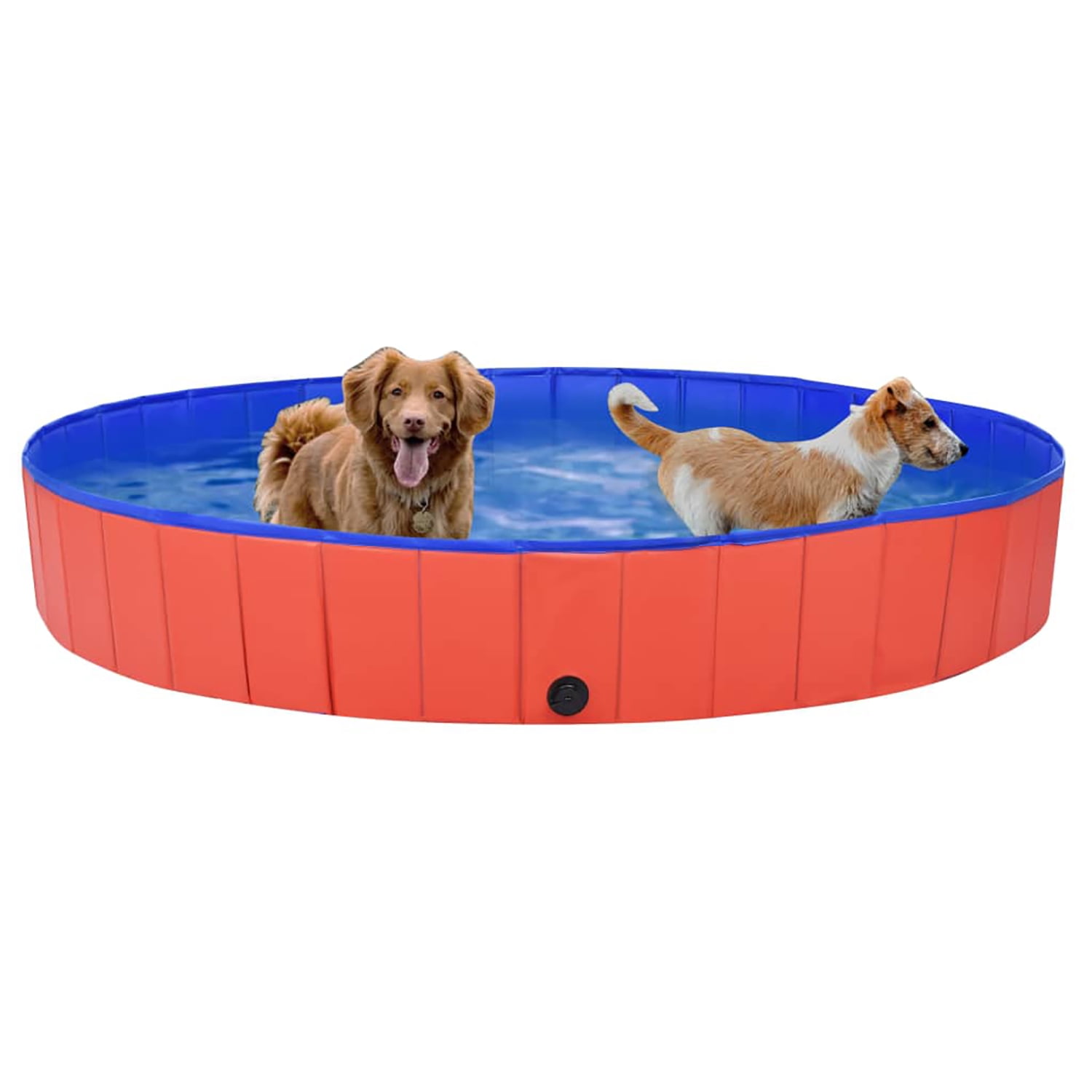 Pefilos 78.7" Foldable Dog Swimming Pool Large, Medium, Small Sizes, PVC Pet Pool for Outdoor, Red Pefilos 78.7" Foldable Dog Swimming Pool Large, Medium, Small Sizes, PVC Pet Pool for Outdoor, Red