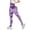Purple, variant on Scrunch Butt Lifting Leggings for Women Tummy Control High Waisted Workout Gym Seamless Impact Yoga Pants (Sky Blue, M)