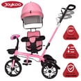 thumbnail image 3 of Triciclo para Niños JOYKOO Evolutivo Asiento giratorio 360 Rosa, 3 of 7