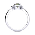 thumbnail image 3 of SuperJeweler 2 1/2 Carat Octagon Shape Mystic Topaz and Diamond Ring In Sterling Silver For Women, 3 of 6