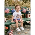thumbnail image 6 of BemeyourBBs Toddler Baby Boy 4th of July Outfit Patriot Independent Day Clothes Cute American Flag Raccoon Short Sleeve T-shirt and Shorts Set Toddler Boy 2 Piece Summer Outfit, 6 of 9