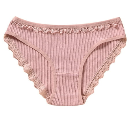 Bigersell Leakproof Underwear for Women Clearance Plus Size Underwear Boy Shorts Panty Style P-39 Cotton Boyshort Panties Ladies Thong Briefs Mid Waist Women s Bikini Panties Pink XL