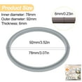 thumbnail image 2 of 4pcs Replacement Seal Rings, Rubber Ring Seal Rings, Blender Gasket Replacement, Ring Gaskets with Lip, Replacement Parts Accessories for 600 900 Series Blender., 2 of 7