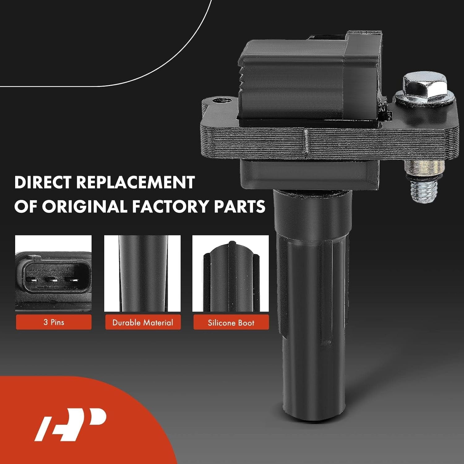 A-Premium Ignition Coils and Spark Plugs Kits Compatible with Subaru Impreza 2003-2005 & Saab 9-2X 2005, 2.0L 4-PC Set