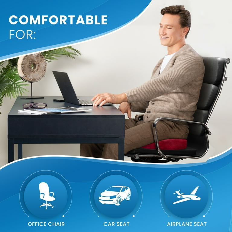 Everlasting Comfort Seat Cushion Pure Memory Foam Cushion for Long