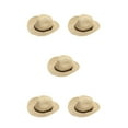 thumbnail image 3 of Ruiboury Yourself Direct Sunlight With Stylish Sun Hat Wide Brim Beach Foldable Cap Men's Plus Size Sun Hat Mix beige M 58cm 5Set, 3 of 6