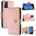 thumbnail image 6 of Faux Leather Wallet Case Compatible with Motorola Moto G Play 2023 | Classic Wrist Strap Flip Case | Ultra Slim Card Slots Stand Function Shockproof Cover for Motorola Moto G Play 2023 - Coralpink, 6 of 7
