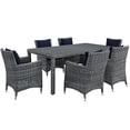 thumbnail image 3 of Modway Summon 7 Piece Outdoor Patio Sunbrella Dining Set, Multiple Colors, 3 of 12