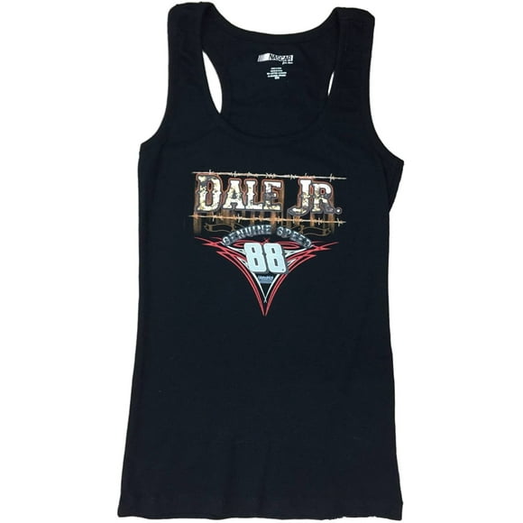 Nascar Womens Black 88 Dale Earnhart Jr Racing Tank Top Tee Shirt T-Shirt