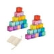 thumbnail image 5 of Juego de 15 bloques acrílicos translúcidos para niños: juego educativo de apilamiento. 30 piezas, 5 of 9