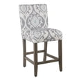 thumbnail image 2 of Home Square 24" Wood and Fabric Parsons Counter Stool in Suri Blue - Set of 3, 2 of 2