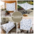 thumbnail image 6 of Blue Leaf Large Tapestry for Bedroom Wall Hanging Tapestry,Modern Botanical Foliage Plant Country Flower Ceiling Backdrop Tapestries Poster Blanket Wall Decor for Teens Room Living Room 86" x 104", 6 of 8