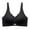 Black, variant on Plus Size Seamless Lift Bra For Women Fixed Cup Soft Support Reduces Bust Appearance Comfortable Underwire Bra For Everyday Wear Seamless Bra Sports Bra with Non Removable Pads Strap Less Bra No