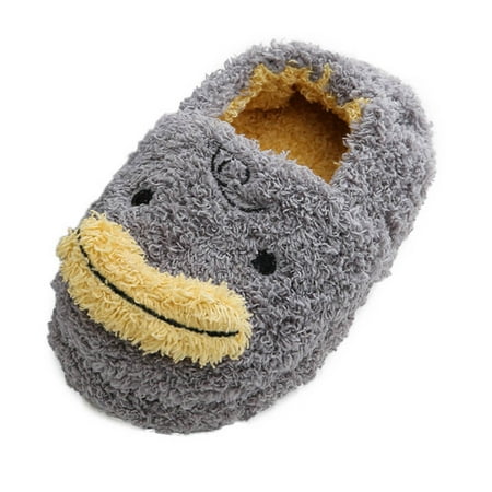 

Toddler Shoes Childrens Girl Cotton Slippers Cute Stereoscopic Animal Decorate Warm Indoor Non Slip Cotton Slippers