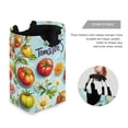 thumbnail image 3 of Yayeee Freestanding Laundry Hamper with Handle Collapsible Large Storage Basket for Clothes, Green Tomatoes, 3 of 7