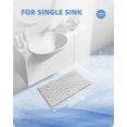 thumbnail image 4 of Color&Geometry Light Grey Bathroom Rugs Absorbent Bath Mat for Shower, Non Slip Bath Rugs for Bathroom, Soft Washable Bathmats Small Bathroom Floor Mat Microfiber Easy to Clean Quick Dry, 4 of 4