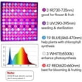 thumbnail image 3 of Juhefa Plant Lights for Indoor Plants,Full Spectrum Hanging Plant Growing Lamp with IR & UV LED for Seedings, Flowering, Succulents, 3 of 7