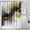 Black And Gold, variant on White Marble Rose Gold Line Pattern Shower Curtain 72"x72" ,Bathroom Decorative Shower Curtains Set with 12 Hooks,Modern Waterproof Washable Shower Curtain