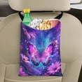 thumbnail image 5 of Yuyamidu Purple Butterfly Car Trash Bag Bag Bin for Front Seat, Back Seat Floral Auto Garbage Container Bin Accessories Reusable Garbage Bag for Car SUV Truck Sedan, 5 of 7