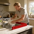 thumbnail image 4 of Klonfd Silicone Guard With Suction Cup – Flexible Baffle For Kitchen & Bathroom 20" Reusable Water Guard For Kitchen Strong Suction Protector, 4 of 4