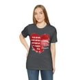 thumbnail image 3 of Grunge Heart Poetry Tee - Rebellious Anti-Valentines Day Tshirt, 3 of 5