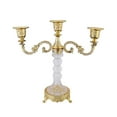 thumbnail image 3 of Zxpjkyu 3 Arms Candle Holder Modern Candlelight Stand for Living Room Bar Home Decor Gold, 3 of 9