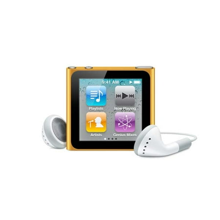 Apple iPod Nano 6th Generation 16GB Orange , Very Good Condition in Plain White (Best Price Ipod Nano 16gb 6th Generation)