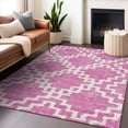 thumbnail image 4 of Addison Rugs Machine Washable Indoor/ Outdoor Chantille Geo Trellis Rug Blush - 10' x 14', 4 of 5