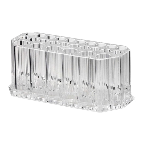 almacenamiento de acrílico para brochas de maquillaje, delineador de ojos, brochas cosméticas, organizador de 26 ranuras para mujeres y niñas, shamjiam Soporte para brochas de maquillaje