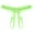 Green, variant on Women's Crotchless Underwear Pink Panties Women's Exotic Underwear Cheeky Panties One Size