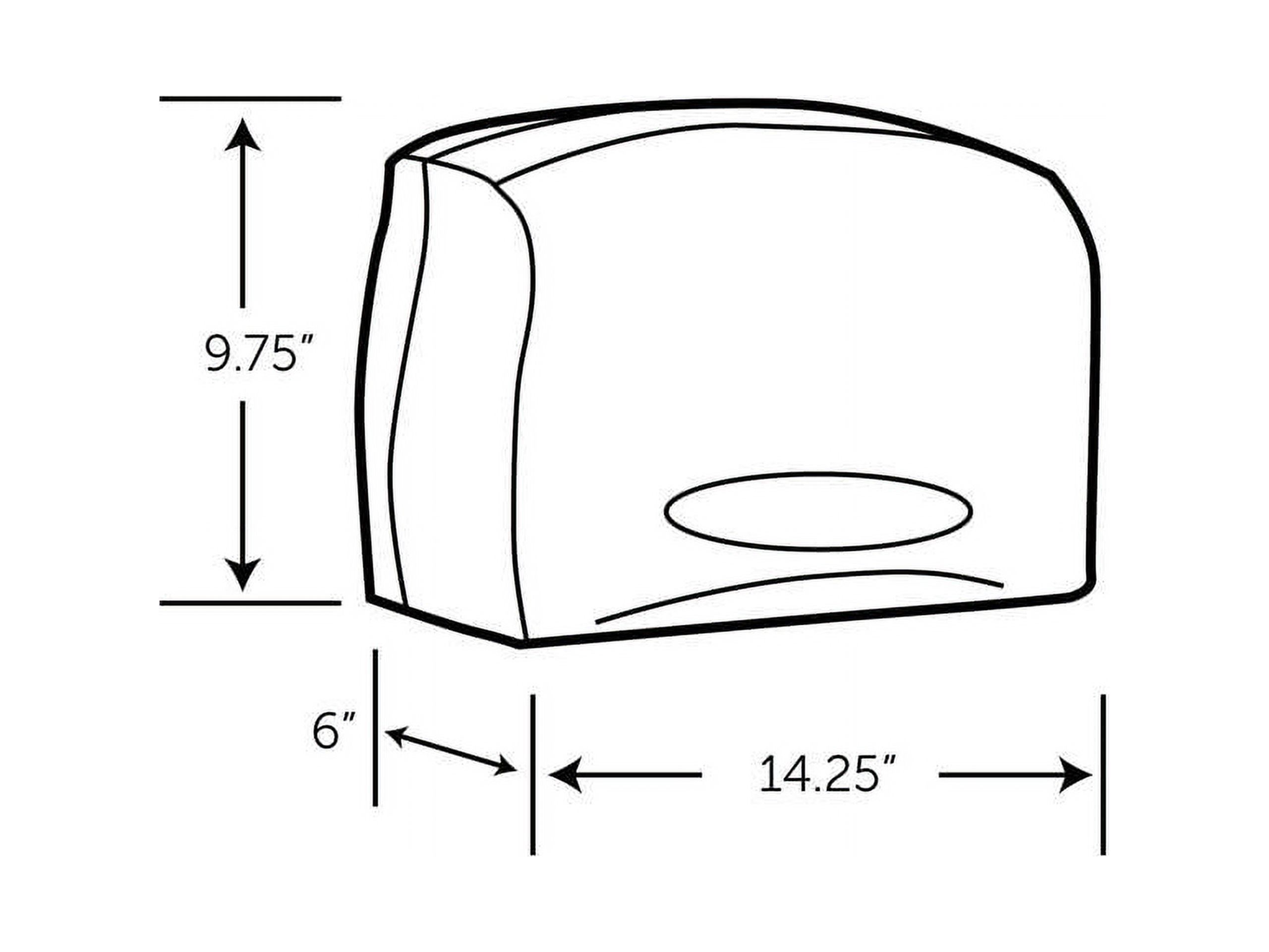 Scott Essential Coreless Jumbo Roll Tissue Dispenser, 14.25 x 6 x 9.7, Black -KCC09602 - image 5 of 5