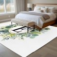 thumbnail image 4 of Letter E Large Area Rugs 6x9 ft Alphabet Green Eucalyptus Leaves Plant Simple Washable Rug Non Slip Indoor Carpet Absorbent Floor Mat for Living Room Bedroom Dining Room, 4 of 9