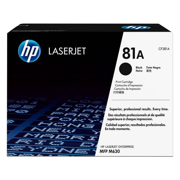 Cartucho de tóner HP 81A Negro Laserjet Original CF281A