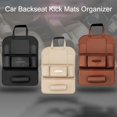 thumbnail image 4 of 1 Pce/2 Pcs Tapis de Protection pour Siège Arrière de Voiture, Sac de Rangement en Cuir PU, 4 of 4