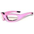 thumbnail image 1 of OWL Eyewear Motorcycle Padded Glasses Pink Frame Clear Lens, 1 of 3