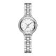 thumbnail image 1 of Reloj de pulsera con correa de acero para mujer y niña, de aleación, de cuarzo, a la moda (blanco con plateado), 1 of 1
