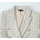 thumbnail image 5 of HH TRAF Otoño Mujer Chic Vein Chaqueta de traje de botones cruzados para mujer Botón de cuello vuelto Bolsillos Ropa de abrigo informal Mujer, 5 of 5