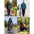 thumbnail image 6 of Pdbokew Packable Rain Jacket for Women Waterproof Raincoats with Hood Black L, 6 of 7