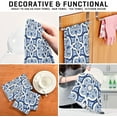 thumbnail image 7 of GZHJMY Blue Mandala Kitchen Dish Towels 1 Piece,Absorbent Soft Dishcloths Towels Reusable Hand Towels Quick Drying Cleaning Cloth, Tea Towels,18" x 28", 7 of 7