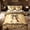 Brown A, variant on Erosebridal Ribbon L Letter Kids Twin Bedding Sets, Fashion Leopard Print Bedding Comforter Set, 7 Pieces