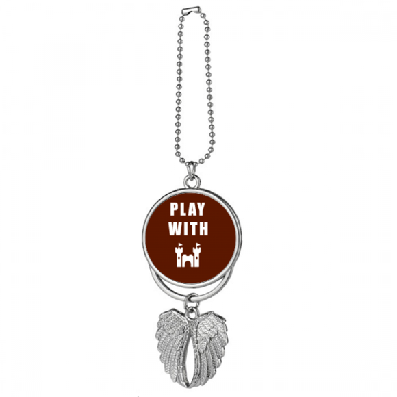 Castle Magic Art Deco Fashion Silver Wing Car Pendant Decoration