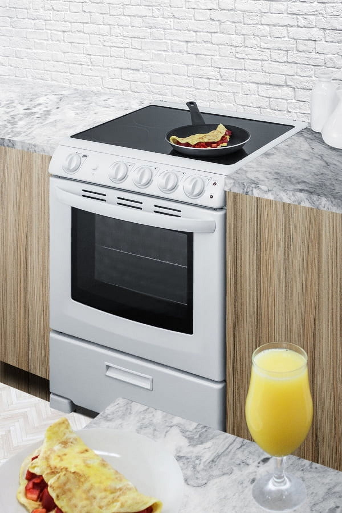 24" Wide Electric Smooth-Top Range