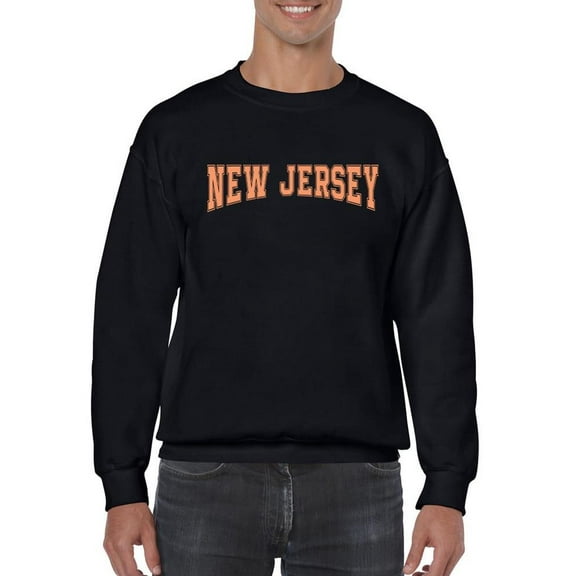 New Jersey Varsity Style Sweatshirt Men -Image by Shutterstock, Male x-Large