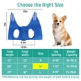 thumbnail image 4 of ZALALOVA Dog Grooming Hammock, Small Medium Dogs Hanging Harness Holder Hanger for Nail Clipping,Nail Trimming Hammock,Dog Sling Restraint for Claw Care, 4 of 7