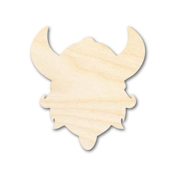Unfinished Wood Viking Mascot Shape | DIY Craft Cutout | up to 46" DIY 36" / 3/4"