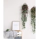 thumbnail image 5 of Plantas colgantes artificiales con flores de rosa, guirnalda de 4.5 pies, flor colgante falsa, cadena verde, pared, hogar, habitación, jardín, boda, interior, exterior, decorativa (no incluye cesta) Ormromra CZJJ-HQ53-1, 5 of 6